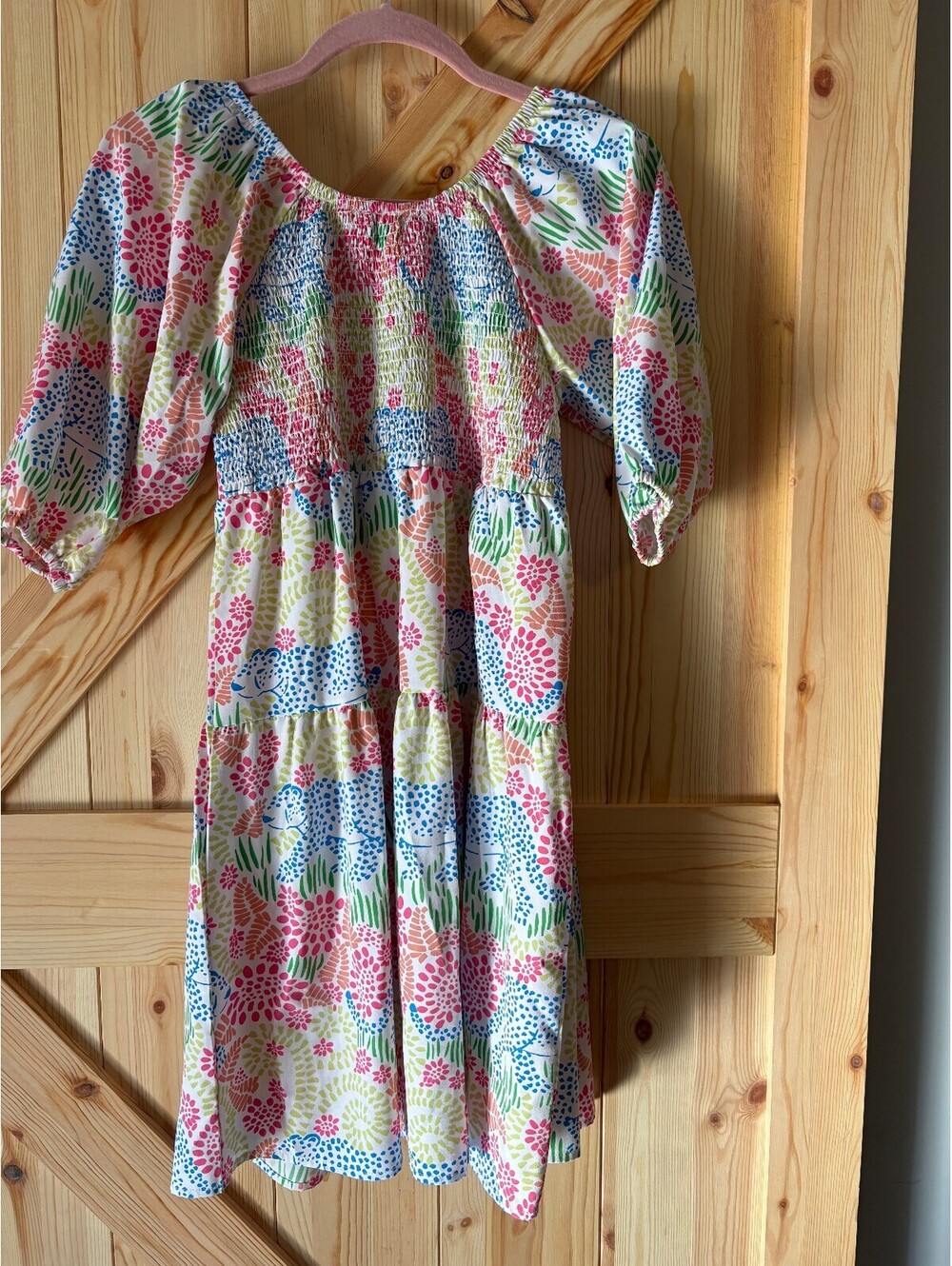 Michelle McDowell Small Floral Patterned Tiered Dress with Puff Sleeves - Picture 3 of 6